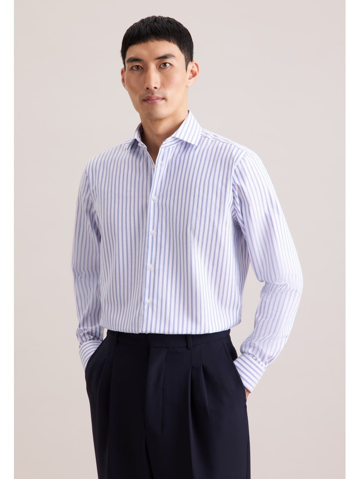 Seidensticker Деловая рубашка, стандартный размер, средне-синего цвета
Seidensticker Деловая рубашка, стандартный размер, средне-синего цвета