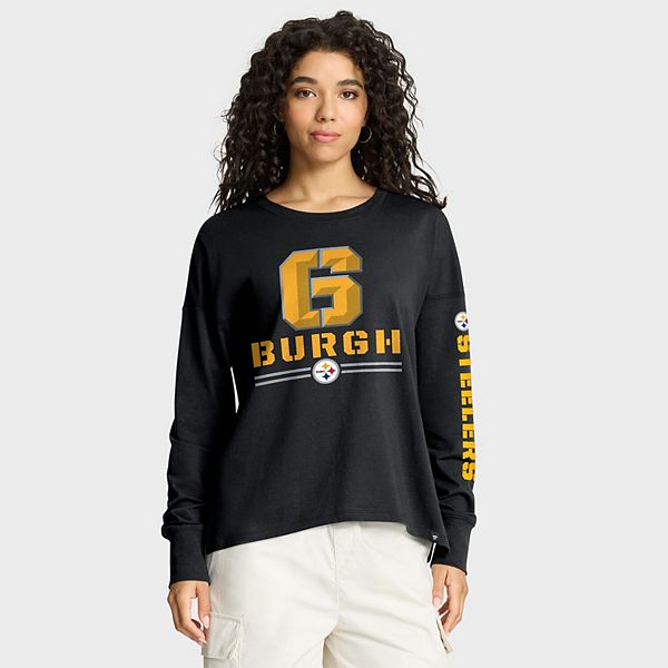 Женская черная футболка с длинным рукавом Pittsburgh Steelers Hometown Legacy Fanatics, Черный, Женская черная футболка с длинным рукавом Pittsburgh Steelers Hometown Legacy Fanatics
Женская черная футболка с длинным рукавом Pittsburgh Steelers Hometown Legacy Fanatics, Черный, Женская черная футболка с длинным рукавом Pittsburgh Steelers Hometown Legacy Fanatics