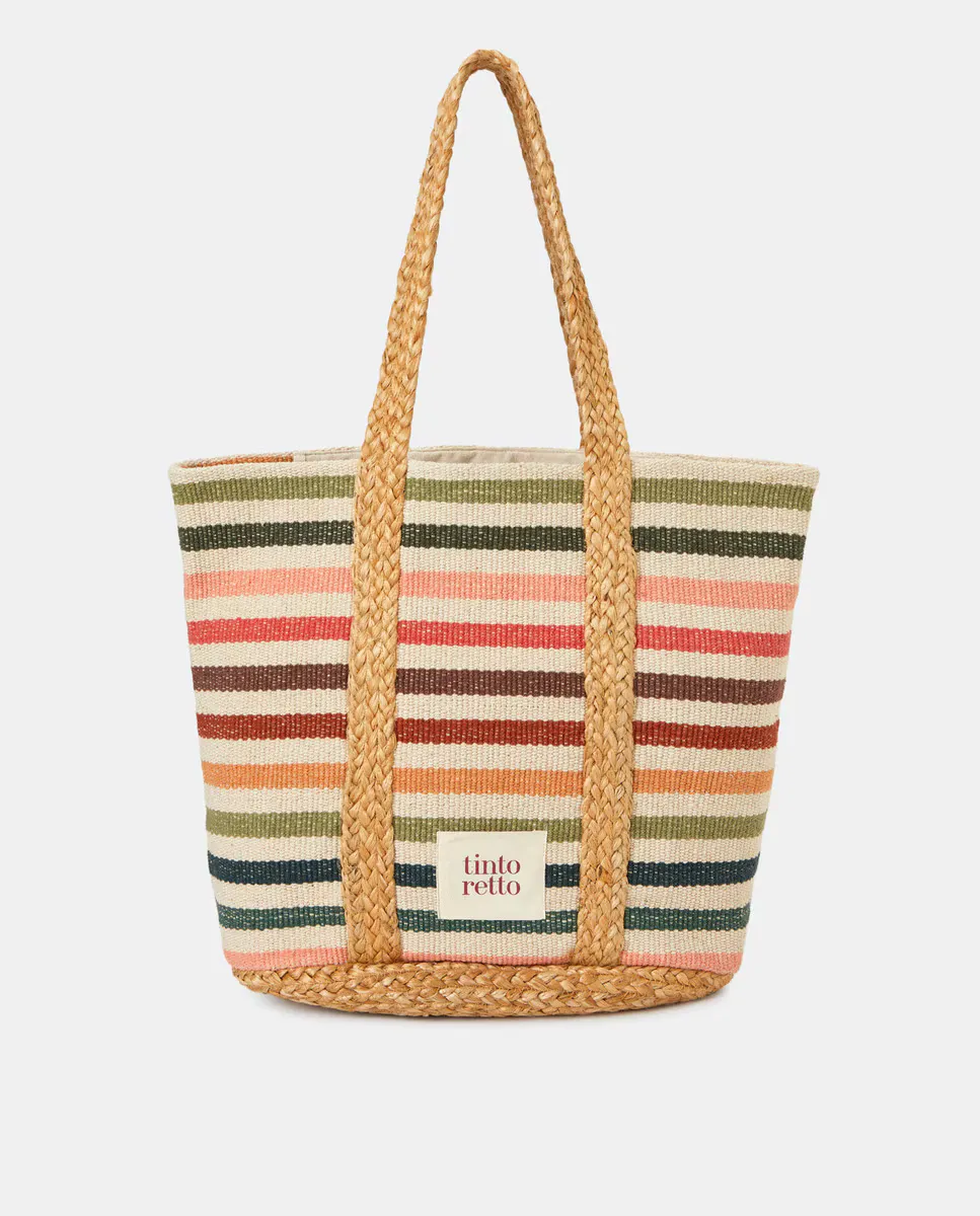 Холщовая сумка для покупок в форме ромба Tintoretto, белый 
Холщовая сумка для покупок в форме ромба Tintoretto, белый