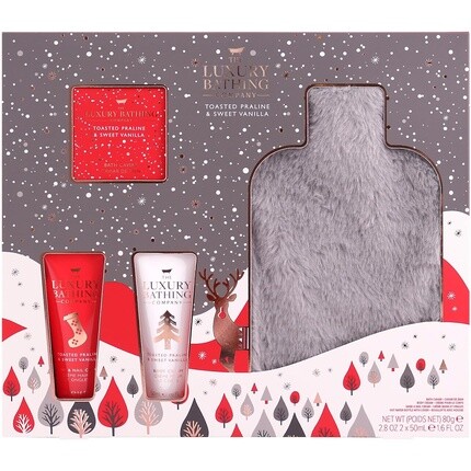 Уютный подарочный набор The Luxury Bathing Company с поджаренным пралине и сладкой ванилью для веганов
Уютный подарочный набор The Luxury Bathing Company с поджаренным пралине и сладкой ванилью для веганов