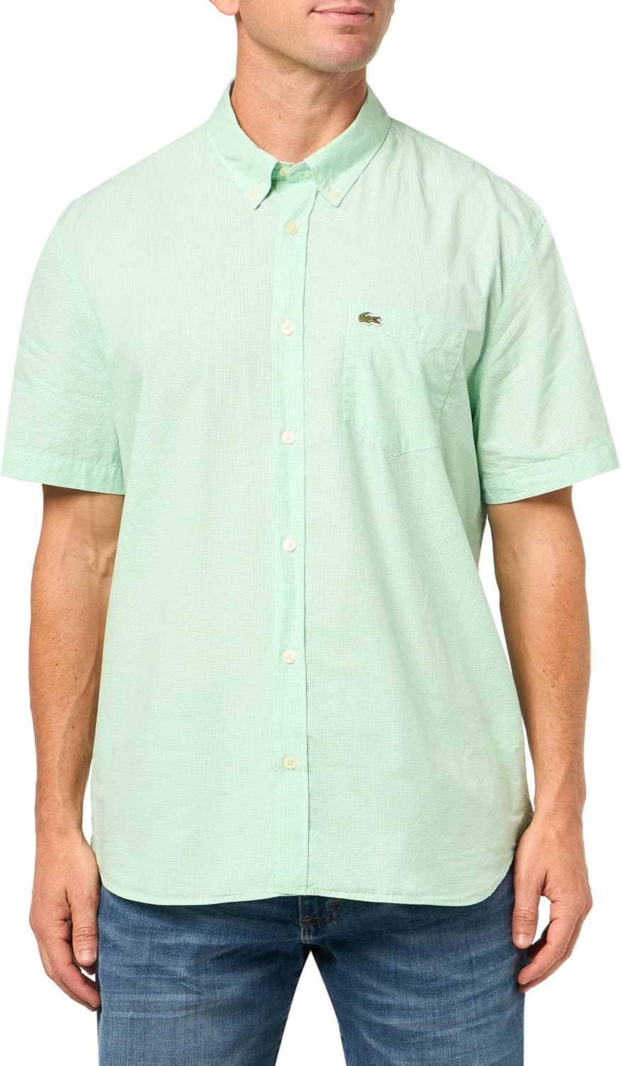 Lacoste мужская рубашка с коротким рукавом, клетка, regular fit, из коллекции Core Collection, White/Liamone Gingham
Lacoste мужская рубашка с коротким рукавом, клетка, regular fit, из коллекции Core Collection, White/Liamone Gingham