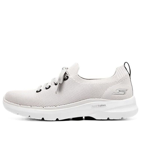 Кроссовки go walk 6 hyper burst 'white black' Skechers, белый 
Кроссовки go walk 6 hyper burst 'white black' Skechers, белый