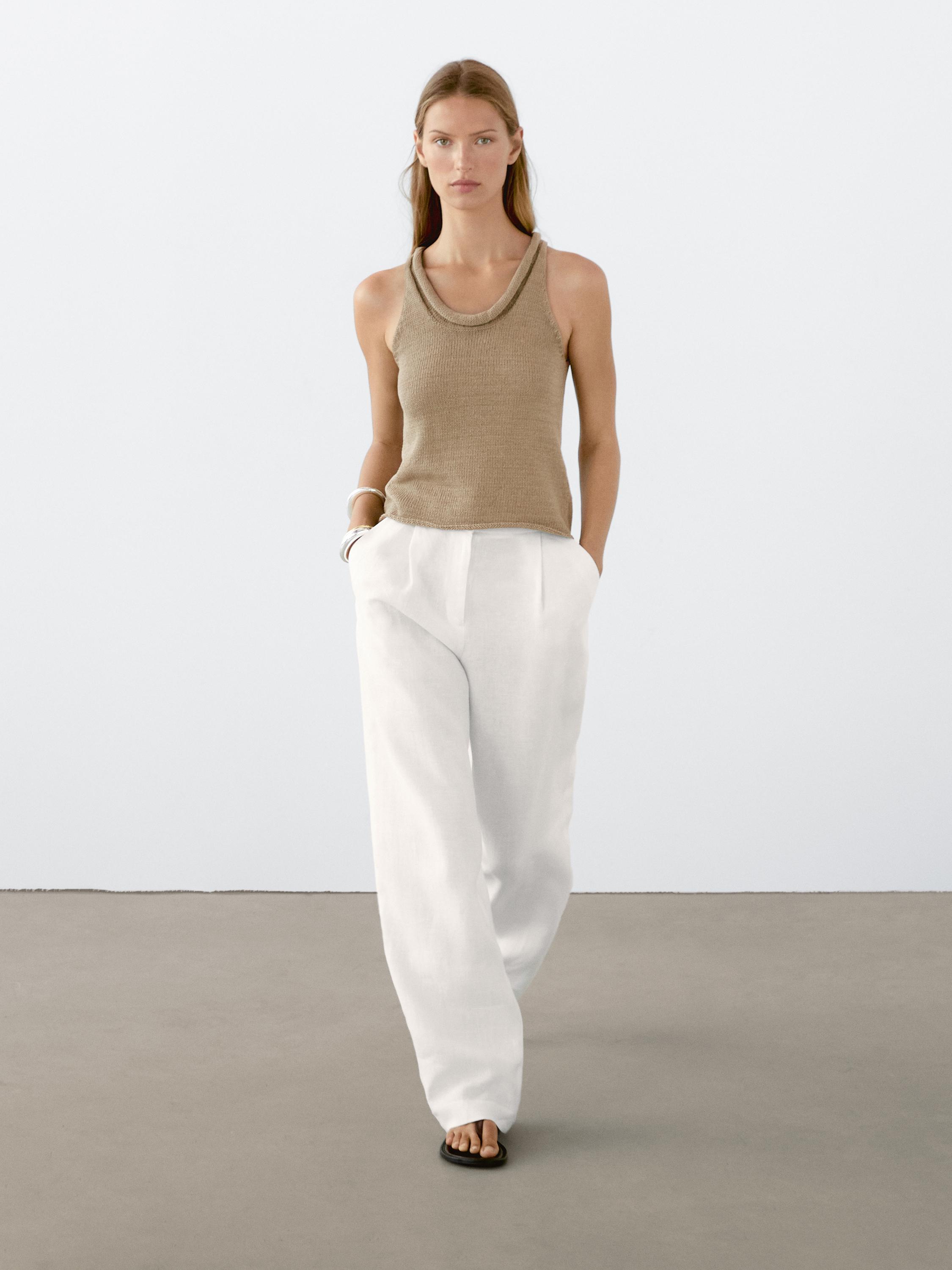 Укороченный топ с вырезом на шее Massimo Dutti, Greenish
Укороченный топ с вырезом на шее Massimo Dutti, Greenish