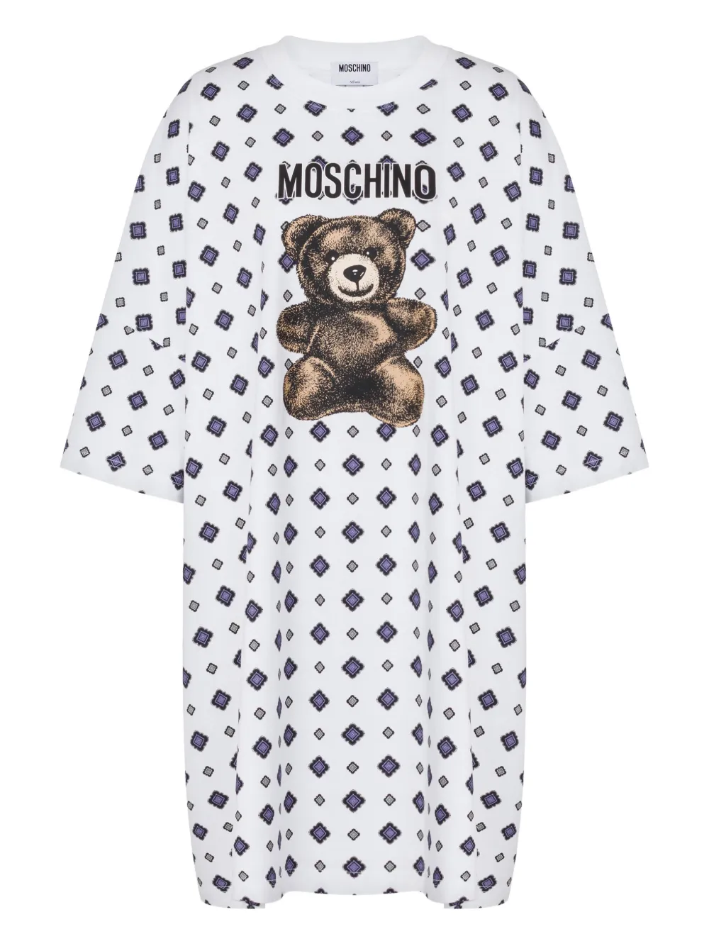 Мини-платье с принтом "Тедди" Moschino, белый
Мини-платье с принтом "Тедди" Moschino, белый