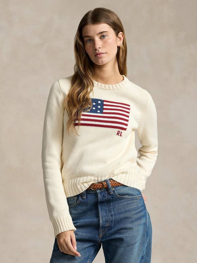 Поло с флагом США Ralph Lauren, Cream
Поло с флагом США Ralph Lauren, Cream