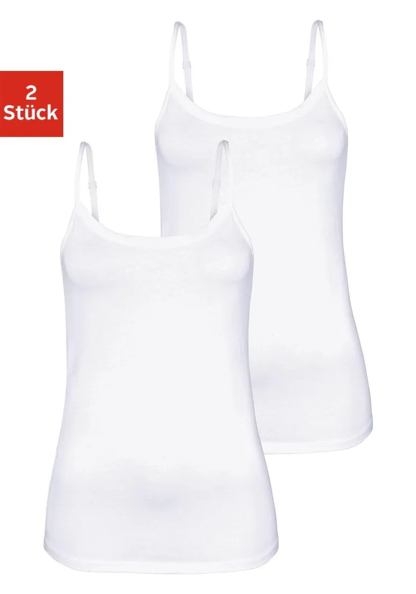 Топ Vivance спагетти (2 шт. в упаковке), с регулируемыми бретелями, белый
Топ Vivance спагетти (2 шт. в упаковке), с регулируемыми бретелями, белый