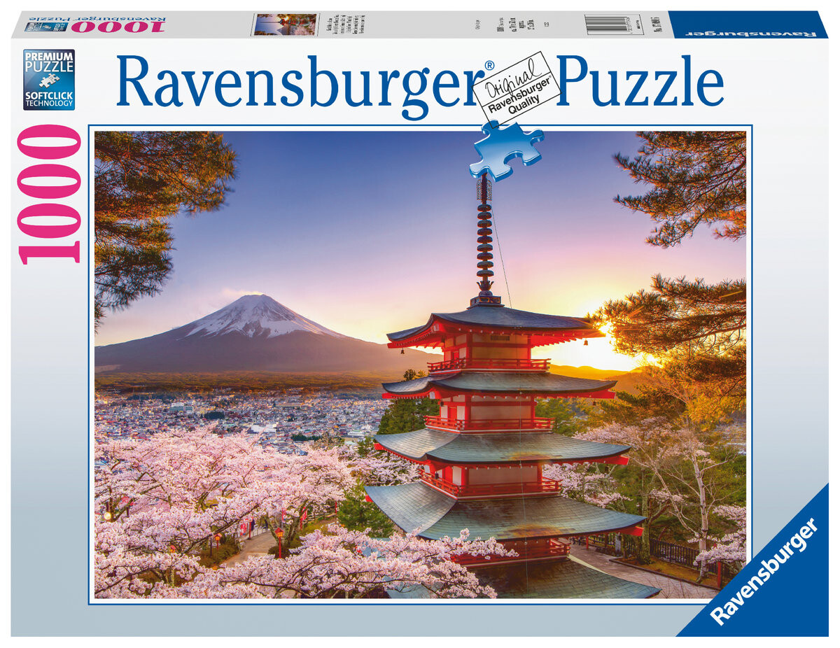 Ravensburger, пазл, Фудзи и цветущая вишня, 1000 шт.
Ravensburger, пазл, Фудзи и цветущая вишня, 1000 шт.