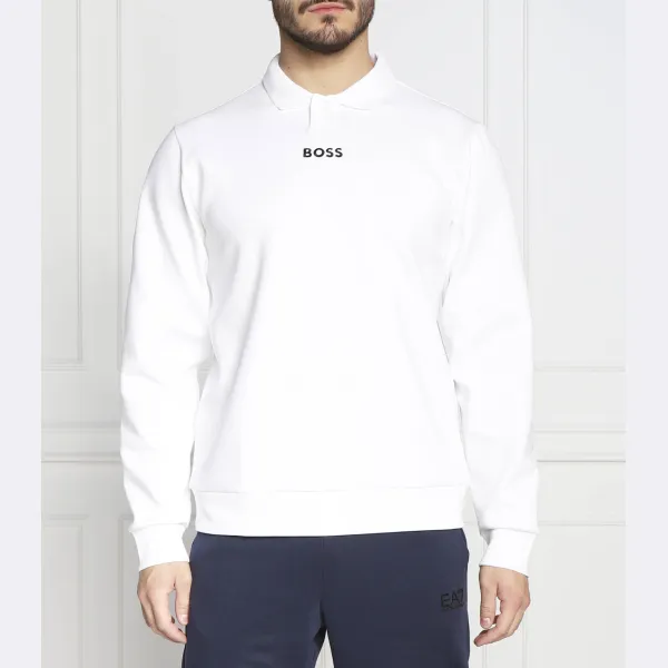 Золотая рубашка-поло свободного кроя Pirax Boss, белый
Золотая рубашка-поло свободного кроя Pirax Boss, белый