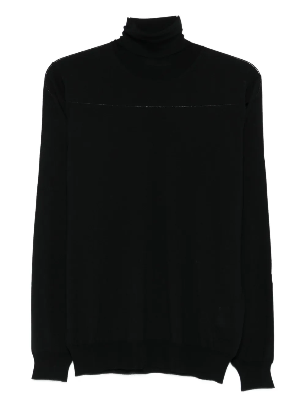 Шерстяной свитер с высоким воротом Lardini, черный
Шерстяной свитер с высоким воротом Lardini, черный