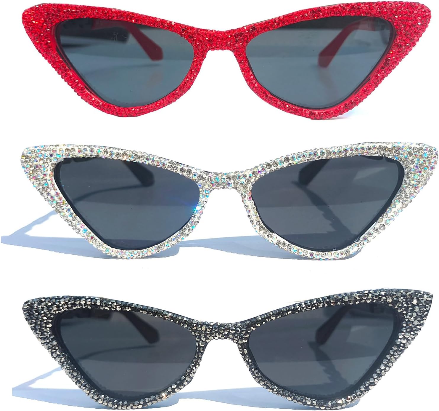милые солнцезащитные очки Willochra с бриллиантами и стразами в форме кошачьих глаз для женщин, роскошные очки для вечеринок, блестящие очки для женщин, 3pcs-black&black White&red
милые солнцезащитные очки Willochra с бриллиантами и стразами в форме кошачьих глаз для женщин, роскошные очки для вечеринок, блестящие очки для женщин, 3pcs-black&black White&red