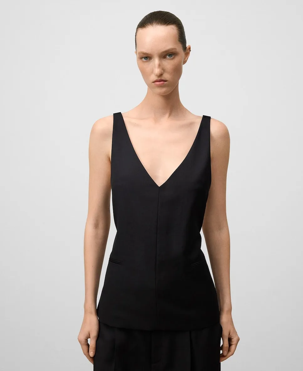 Женский жилет-пиджак с открытой спиной Adolfo Dominguez, черный
Женский жилет-пиджак с открытой спиной Adolfo Dominguez, черный