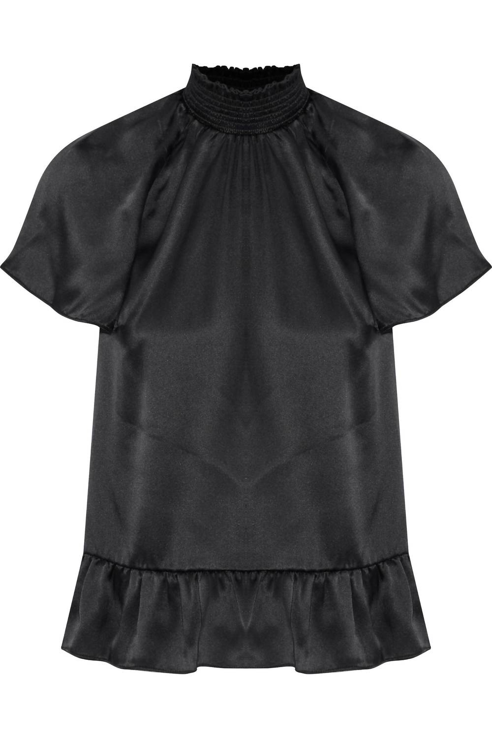 Шелковая блузка Harbor с высоким воротником и оборками черного цвета Rachel Zoe
Шелковая блузка Harbor с высоким воротником и оборками черного цвета Rachel Zoe