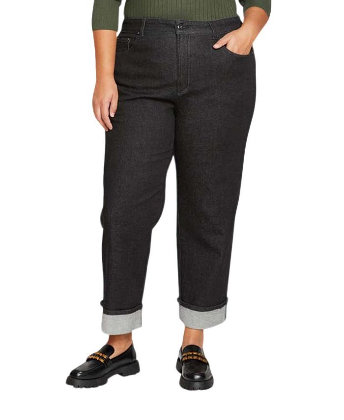 Женские укороченные джинсы свободного кроя Plus Bae Boyfriend в черной стирке Universal Standard, черный
Женские укороченные джинсы свободного кроя Plus Bae Boyfriend в черной стирке Universal Standard, черный