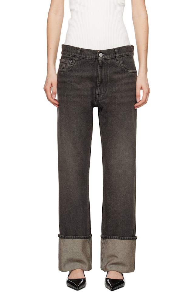 Джинсы-бойфренды из денима Coperni, черный
Джинсы-бойфренды из денима Coperni, черный