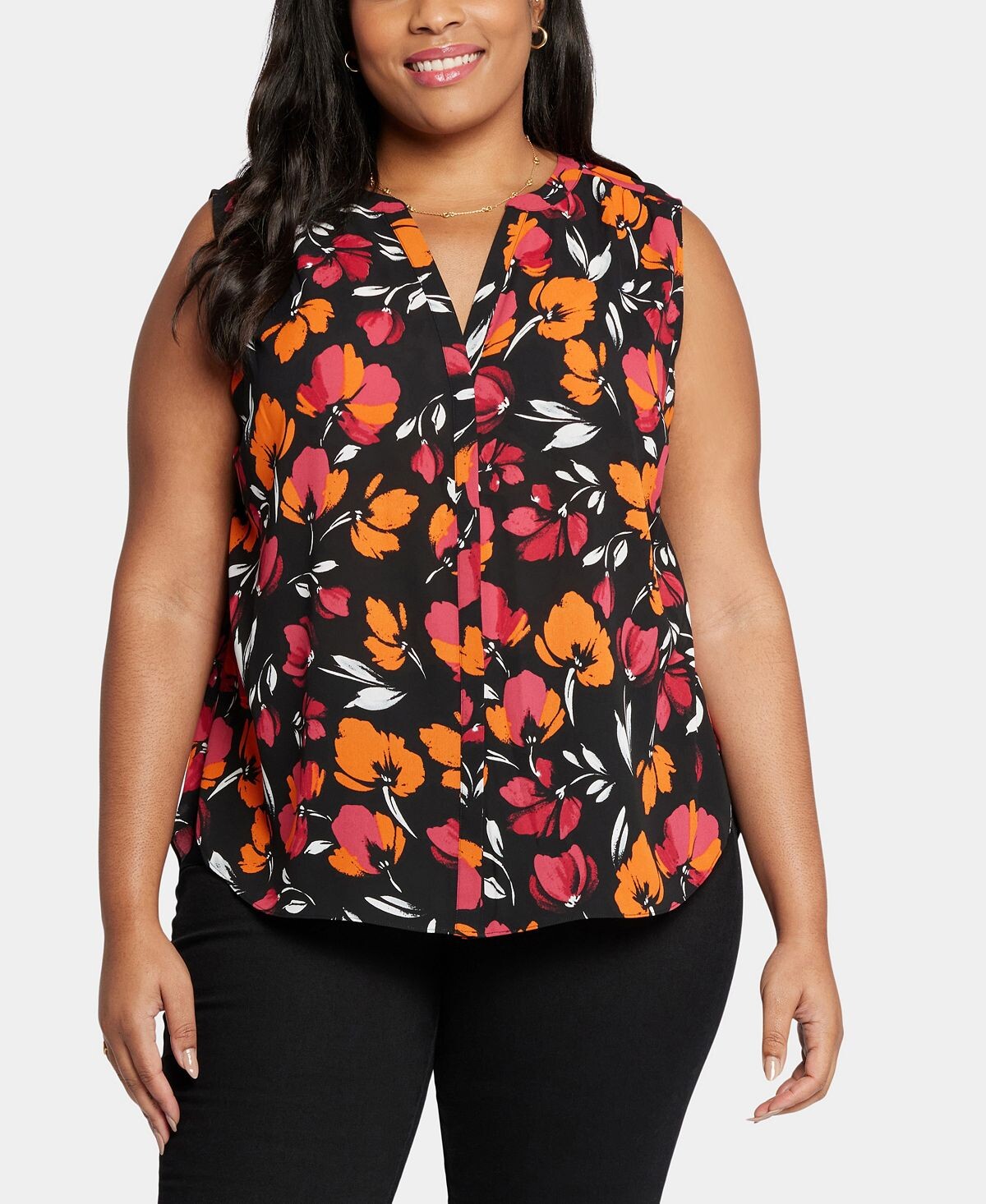 Блузка без рукавов с защипами больших размеров NYDJ
Блузка без рукавов с защипами больших размеров NYDJ