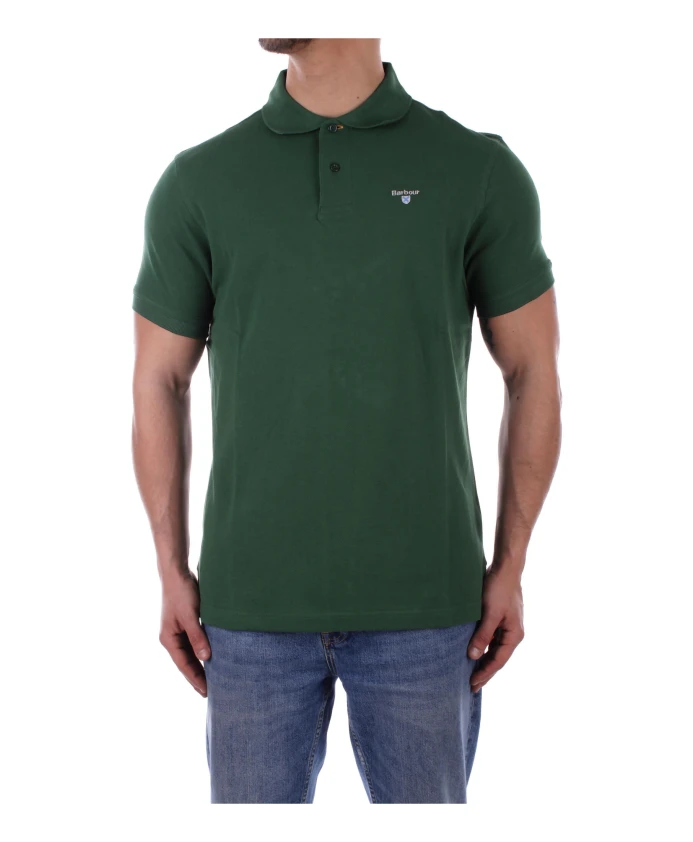 Зеленая рубашка-поло с логотипом на передней части, на пуговицах. Barbour, зеленый
Зеленая рубашка-поло с логотипом на передней части, на пуговицах. Barbour, зеленый