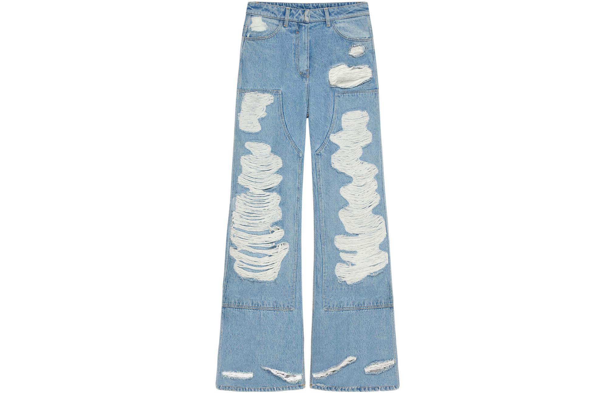 Givenchy Экстра широкие джинсы с рабочей нашивкой 'Light Blue'
Givenchy Экстра широкие джинсы с рабочей нашивкой 'Light Blue'