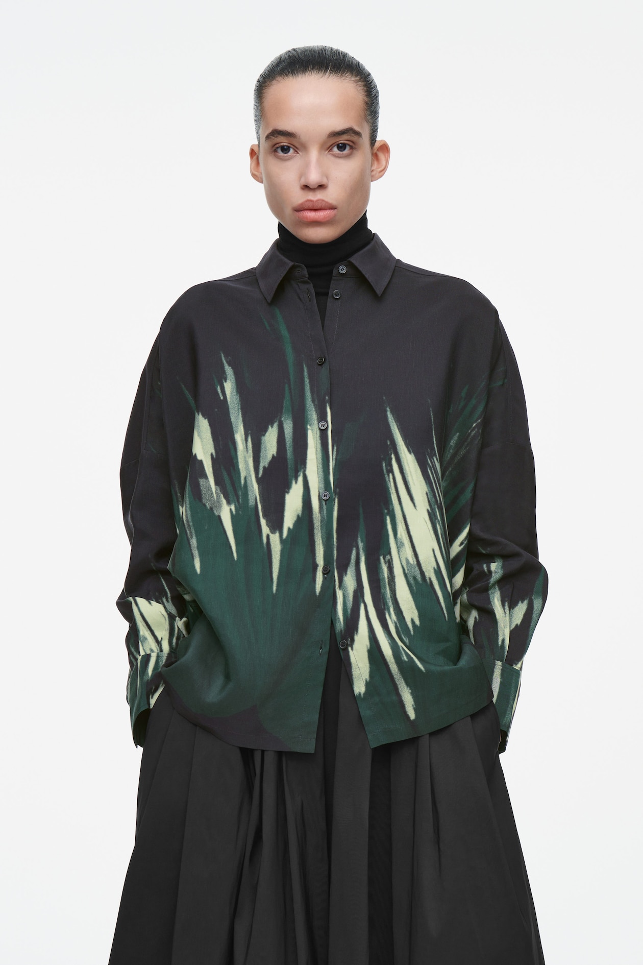 Рубашка из смесового льна с принтом COS, цвет Czarny/Nadruk
Рубашка из смесового льна с принтом COS, цвет Czarny/Nadruk