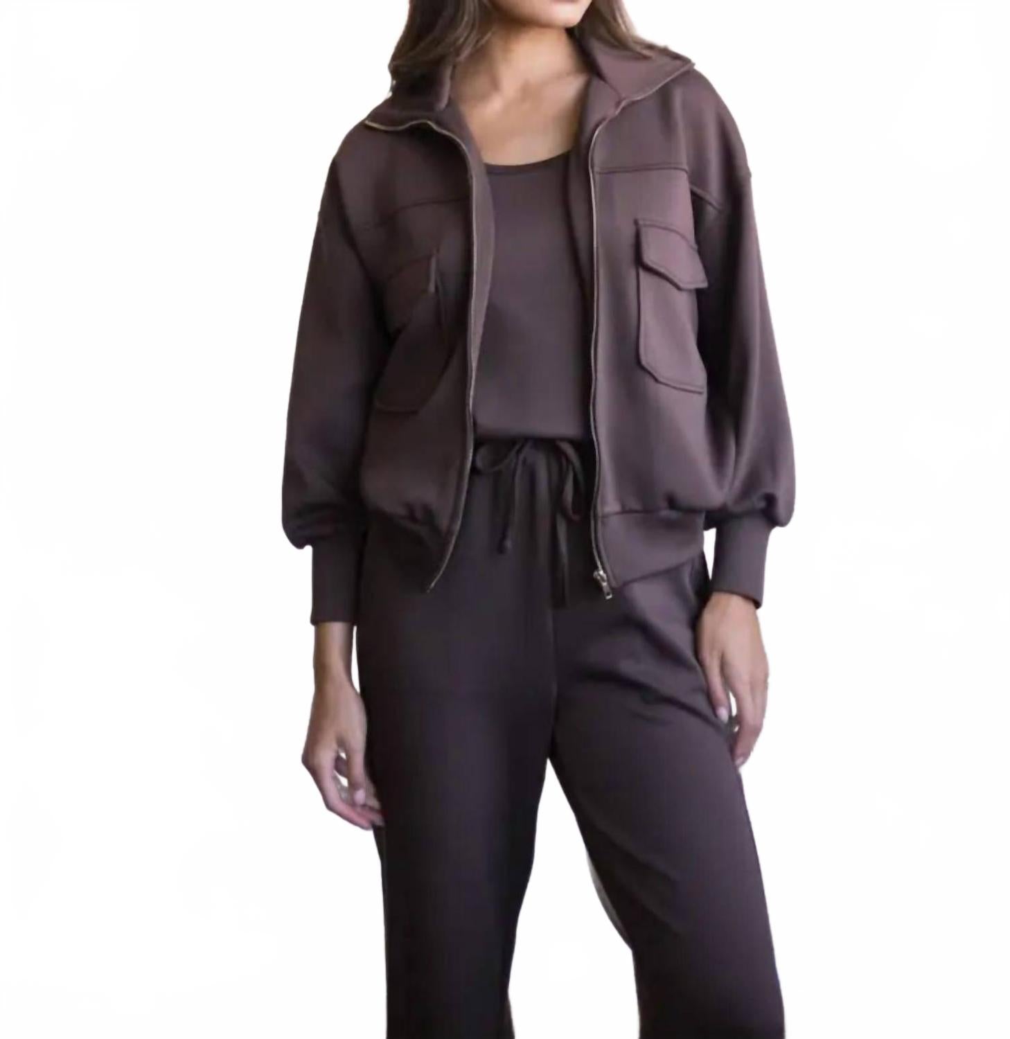 Бомбер утилити куртка в какао Before You, Cocoa
Бомбер утилити куртка в какао Before You, Cocoa