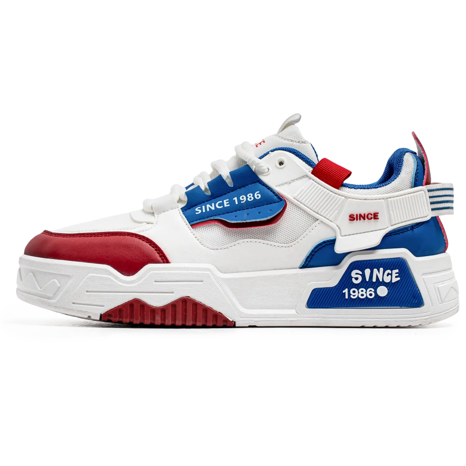 Амортизирующие, противоскользящие, износостойкие, поддерживающие, легкие, низкие повседневные мужские туфли M.M Party, White Blue 
Амортизирующие, противоскользящие, износостойкие, поддерживающие, легкие, низкие повседневные мужские туфли M.M Party, White Blue