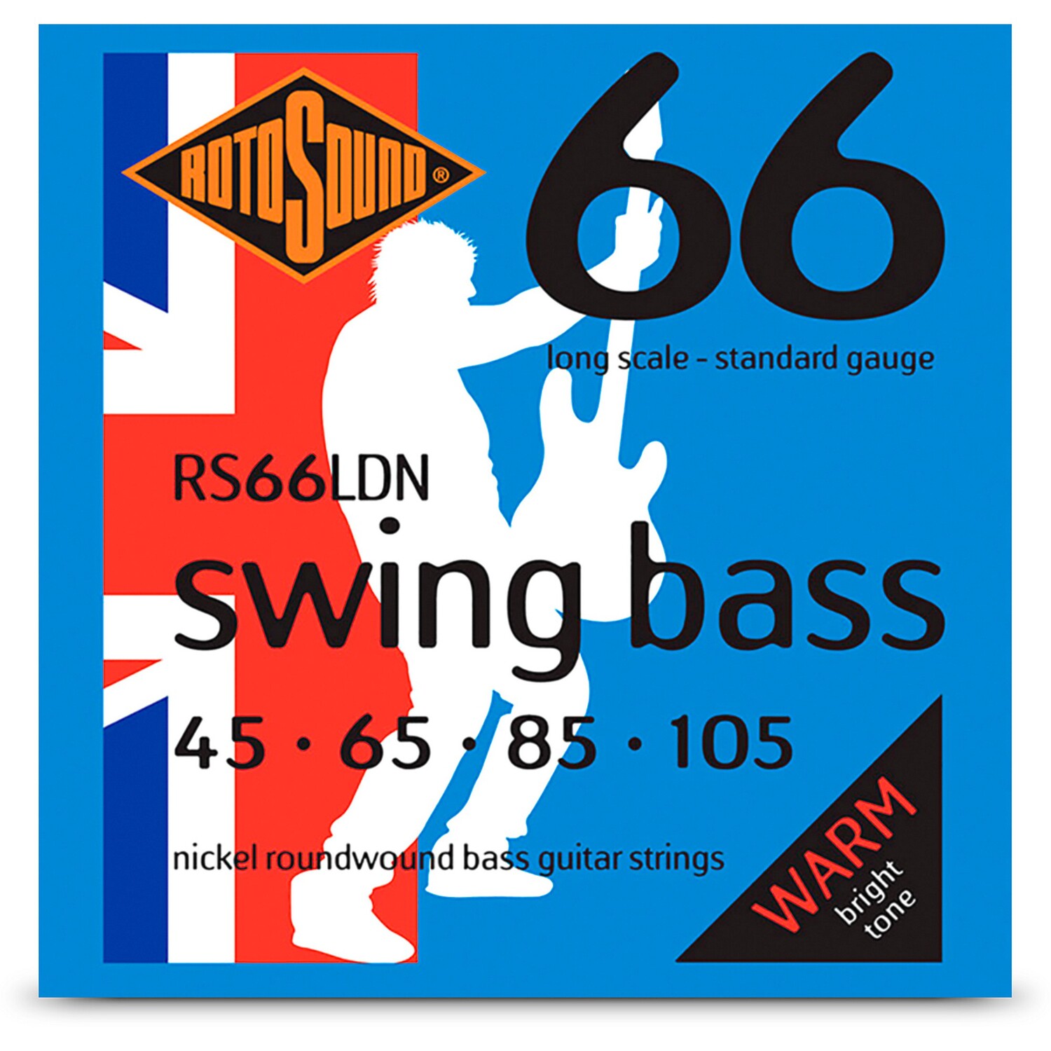 Rotosound RS66LDN Swing Bass Никелевые струны для бас-гитары (45–105)
Rotosound RS66LDN Swing Bass Никелевые струны для бас-гитары (45–105)