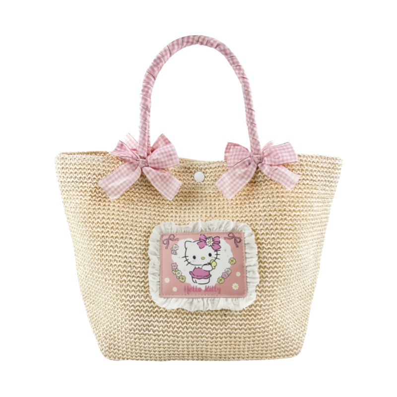 Sanrio Сумка через плечо из соломки Hello Kitty My Melody, Hello Kitty 
Sanrio Сумка через плечо из соломки Hello Kitty My Melody, Hello Kitty