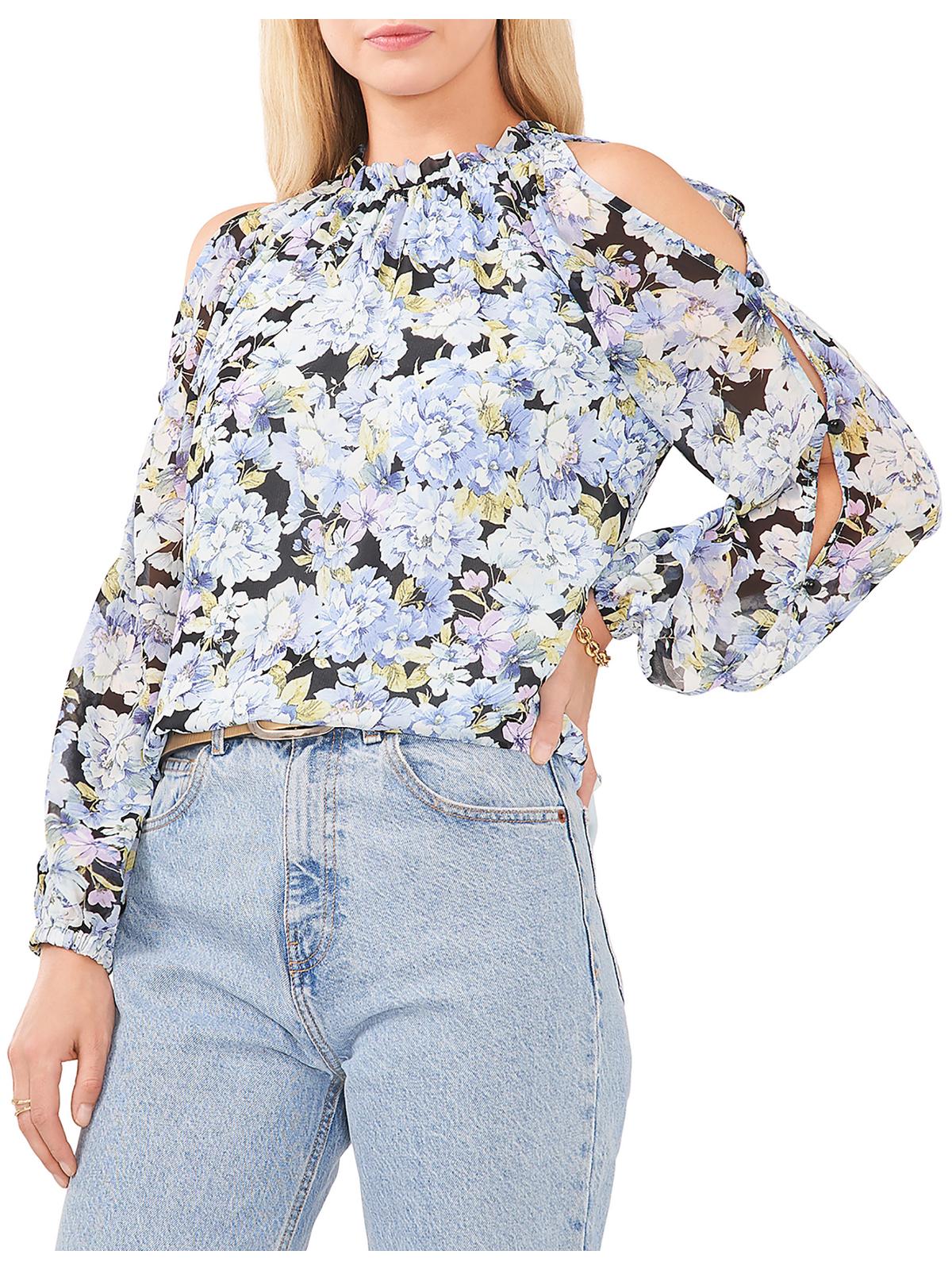 Женская блузка с цветочным принтом и оборками на шее Vince Camuto, цвет sea breeze
Женская блузка с цветочным принтом и оборками на шее Vince Camuto, цвет sea breeze