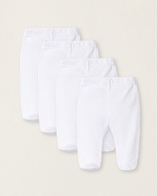 Набор из 4 белых леггинсов для девочек из 100% хлопка Zippy, белый
Набор из 4 белых леггинсов для девочек из 100% хлопка Zippy, белый