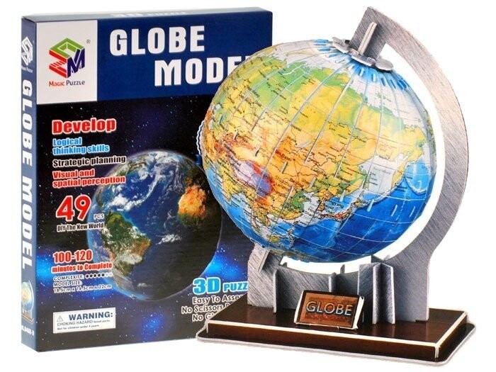 Джокомисиада, Образовательная пространственная головоломка 3D Globe Za0936 JOKOMISIADA
Джокомисиада, Образовательная пространственная головоломка 3D Globe Za0936 JOKOMISIADA