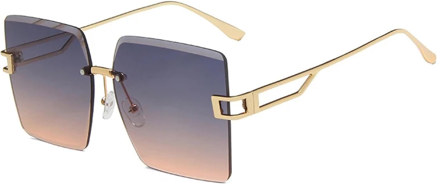 Безободковые солнцезащитные очки с вырезом для женщин и мужчин, модные, для активного отдыха, вождения, путешествий, с защитой от УФ-излучения UV400 TKKTLLT, Gold Blue Tea
Безободковые солнцезащитные очки с вырезом для женщин и мужчин, модные, для активного отдыха, вождения, путешествий, с защитой от УФ-излучения UV400 TKKTLLT, Gold Blue Tea