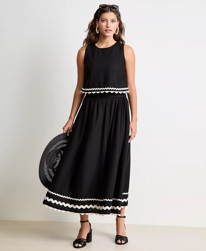 Женский топ Ric Rac с аппликацией On 34th, черный
Женский топ Ric Rac с аппликацией On 34th, черный