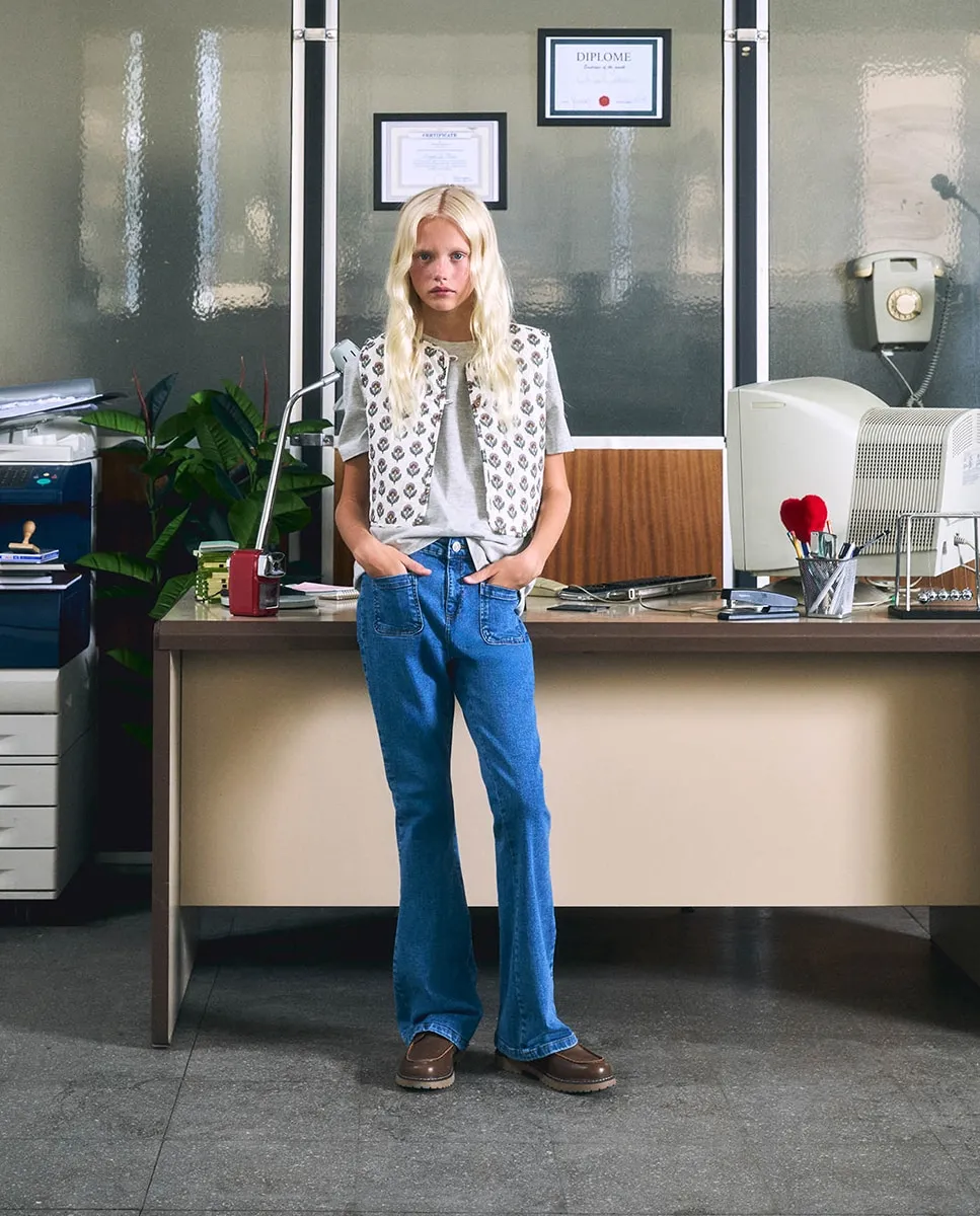 Джинсы клеш Sfera, синий
Джинсы клеш Sfera, синий