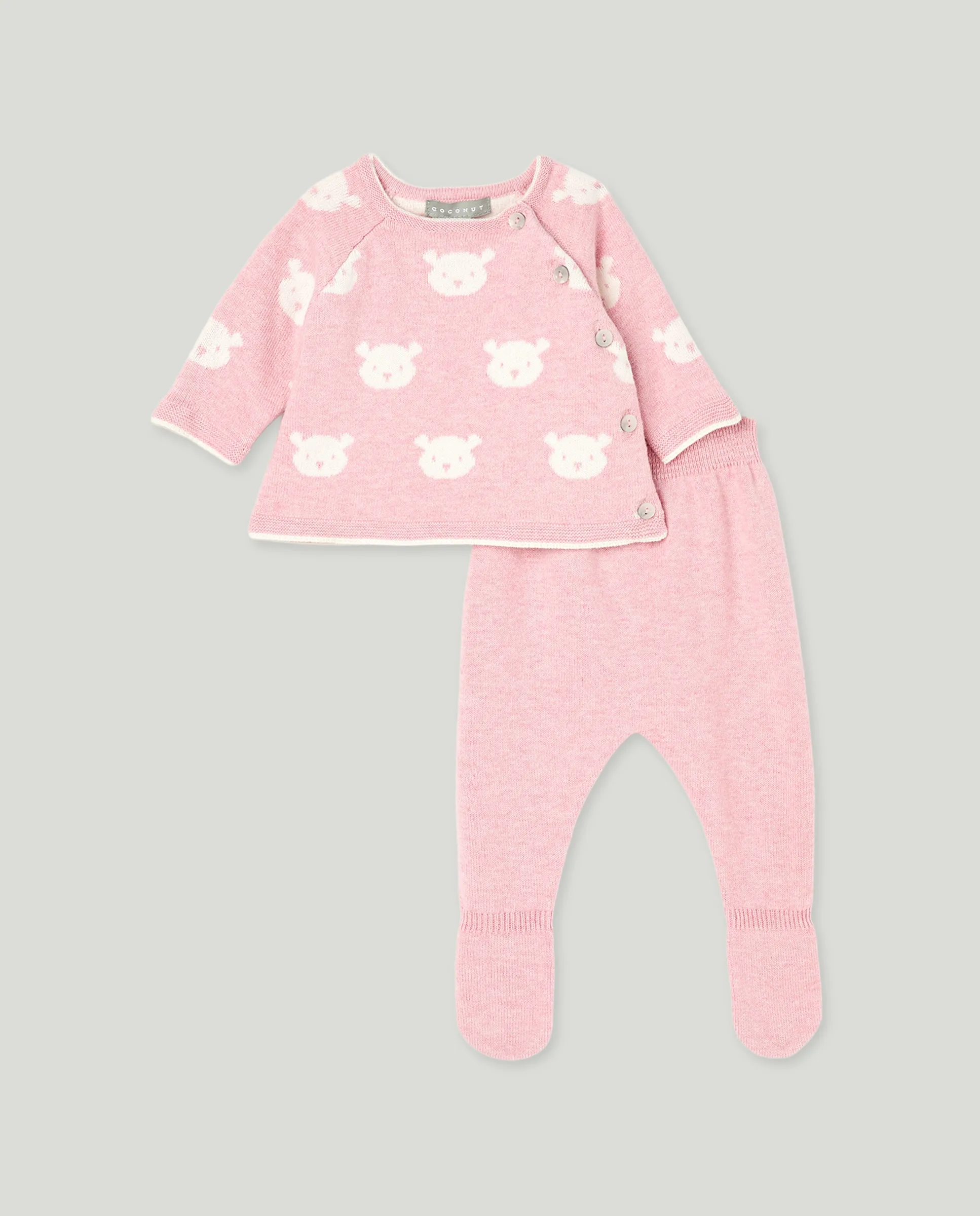 Детский трикотажный комплект с длинным рукавом и принтом медвежонка Coconut El Corte Inglés, розовый
Детский трикотажный комплект с длинным рукавом и принтом медвежонка Coconut El Corte Inglés, розовый