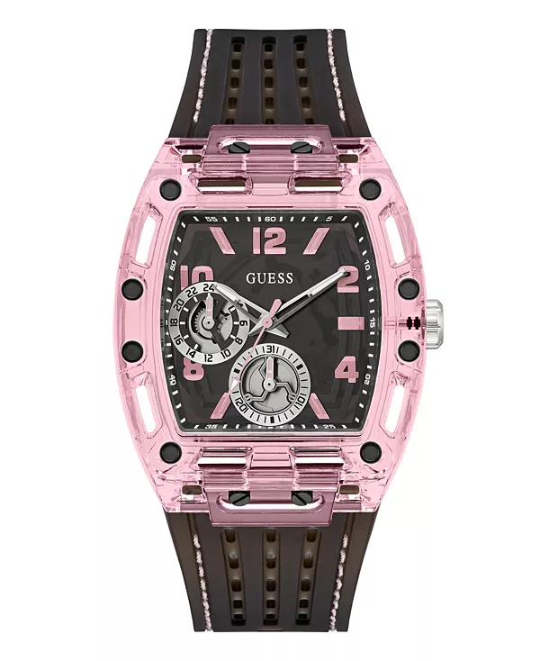 Мужские многофункциональные часы черно-розового цвета, 42 мм Guess, pink
Мужские многофункциональные часы черно-розового цвета, 42 мм Guess, pink