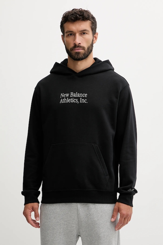 Хлопковая толстовка New Balance, черный
Хлопковая толстовка New Balance, черный