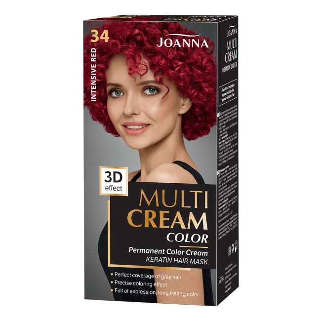 Мульти крем-краска для волос Joanna, цвет 34 intense red
Мульти крем-краска для волос Joanna, цвет 34 intense red
