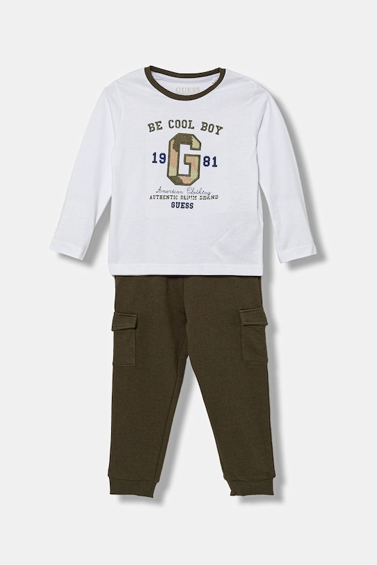 Детский спортивный комплект 2 предмета Guess, белый
Детский спортивный комплект 2 предмета Guess, белый