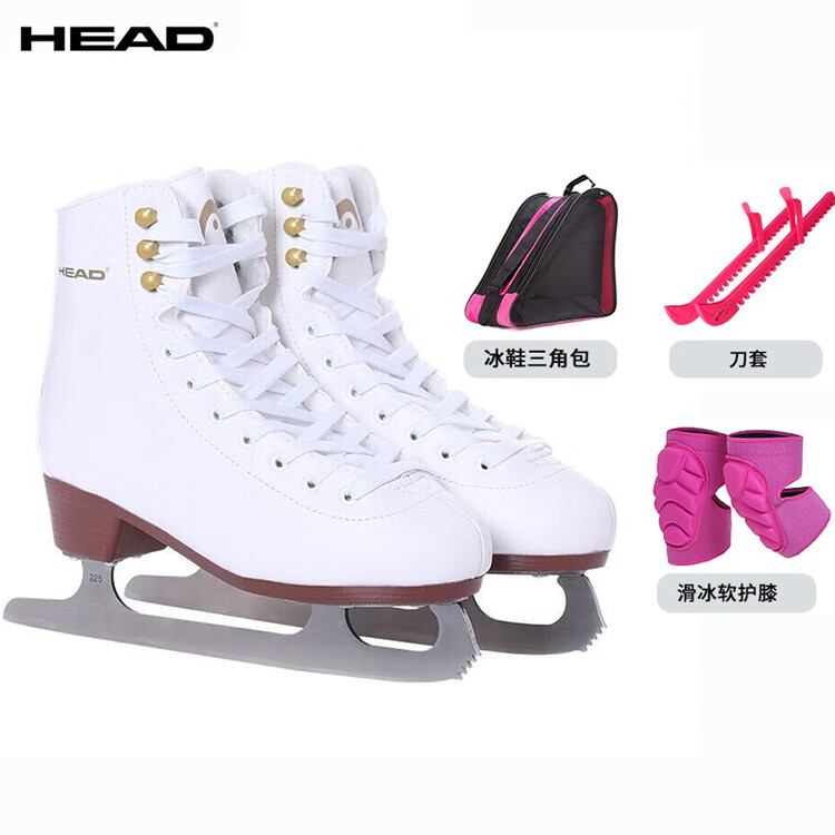 HEAD Коньки для фигурного катания для начинающих, взрослые, F200, белый, flocked, с заточенными лезвиями, комплект с чехлами, рюкзаком и мягкими наколенниками, розовый, размер 33
HEAD Коньки для фигурного катания для начинающих, взрослые, F200, белый, flocked, с заточенными лезвиями, комплект с чехлами, рюкзаком и мягкими наколенниками, розовый, размер 33