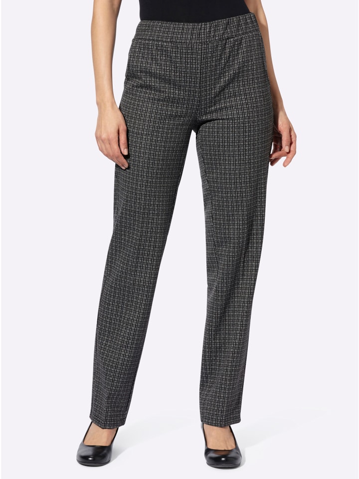 Трикотажные брюки в черно-белую клетку WITT WEIDEN
Трикотажные брюки в черно-белую клетку WITT WEIDEN