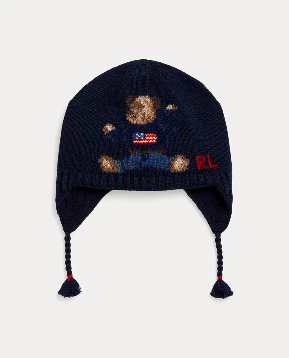 Унисекс шапка из шерсти с медведем Polo Polo Ralph Lauren, темно-синий
Унисекс шапка из шерсти с медведем Polo Polo Ralph Lauren, темно-синий