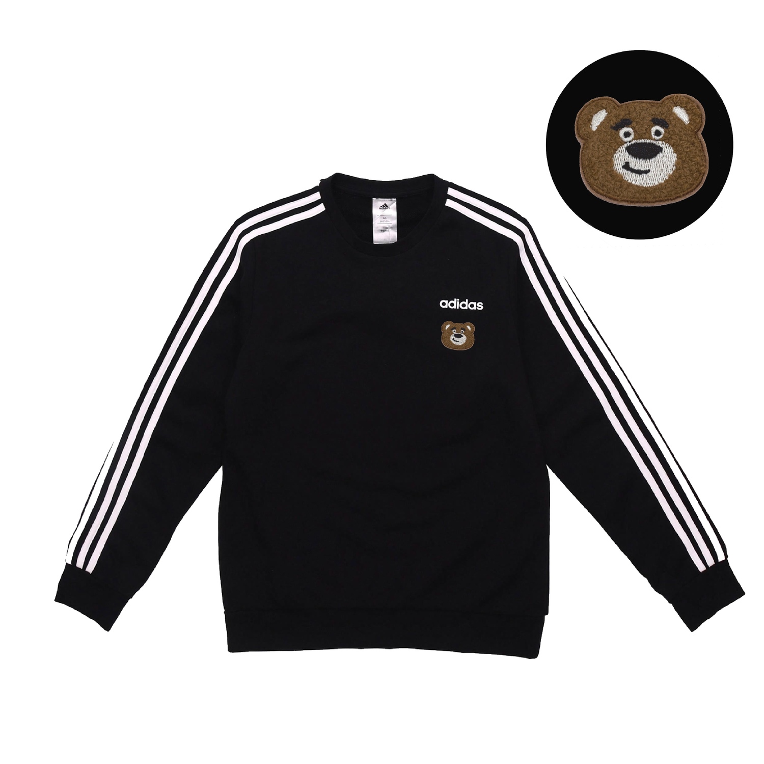 Свитшот Unisex с 3 полосками Adidas, черный
Свитшот Unisex с 3 полосками Adidas, черный