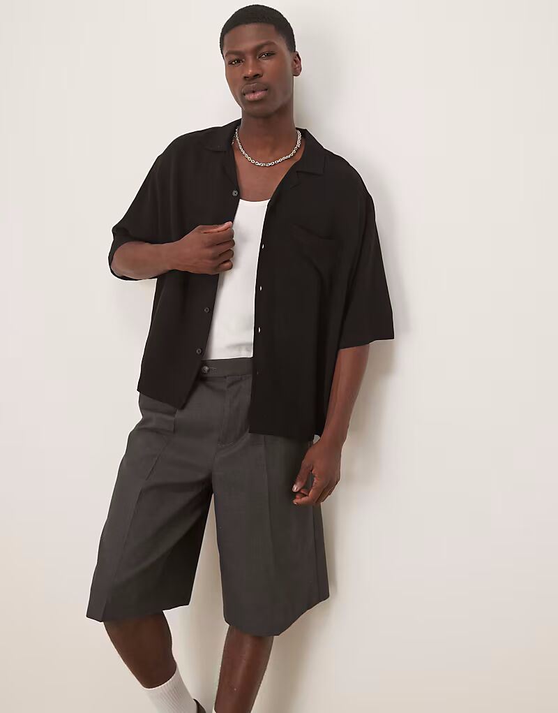 ASOS DESIGN coord свободная рубашка свободного кроя из льняного материала черного цвета
ASOS DESIGN coord свободная рубашка свободного кроя из льняного материала черного цвета