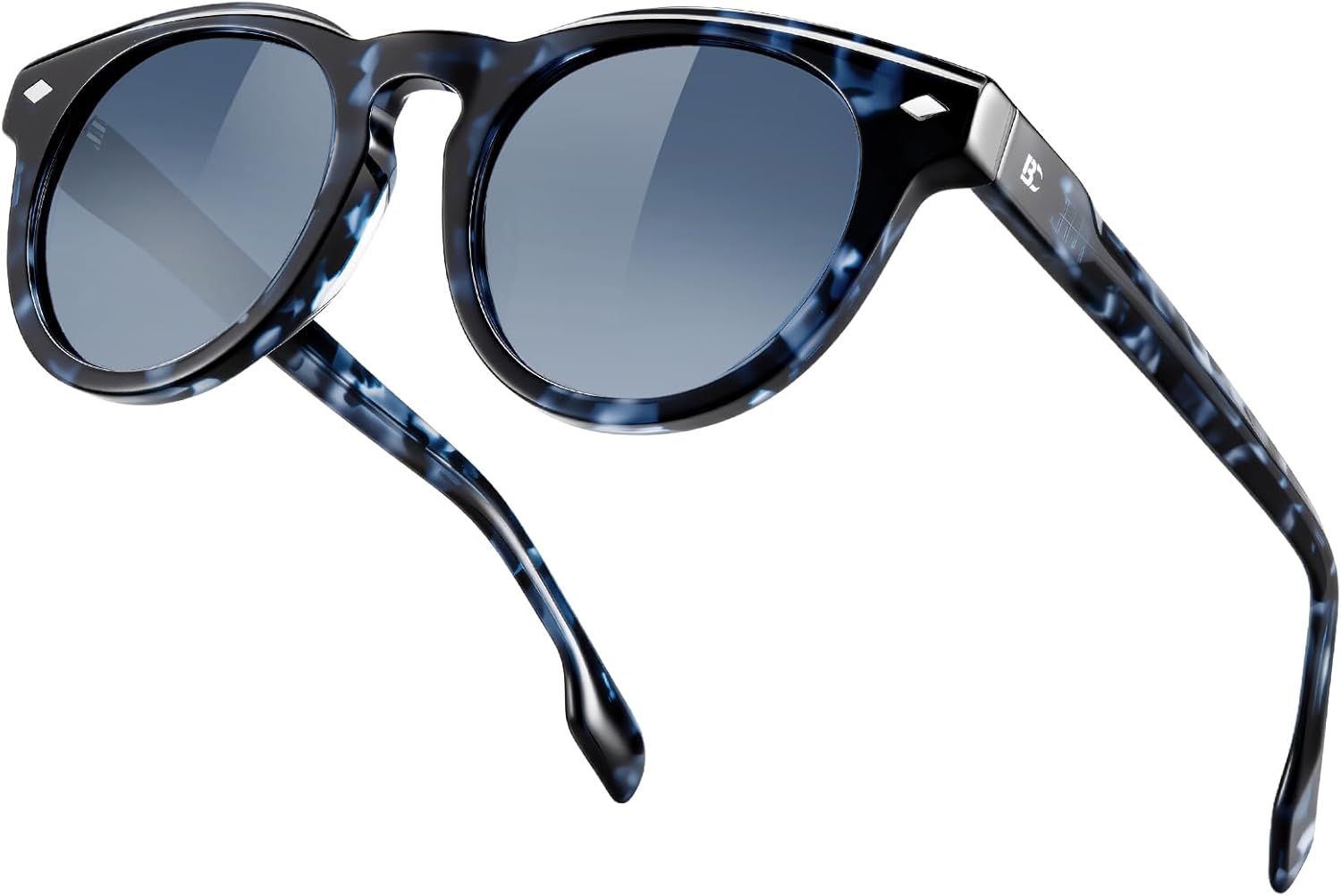 Женские круглые поляризованные солнцезащитные очки BIRCEN: ретро-очки из ацетата с защитой от УФ-излучения UV400, идеально подходят для вождения, пляжа и повседневной носки, H-blue Frame
Женские круглые поляризованные солнцезащитные очки BIRCEN: ретро-очки из ацетата с защитой от УФ-излучения UV400, идеально подходят для вождения, пляжа и повседневной носки, H-blue Frame