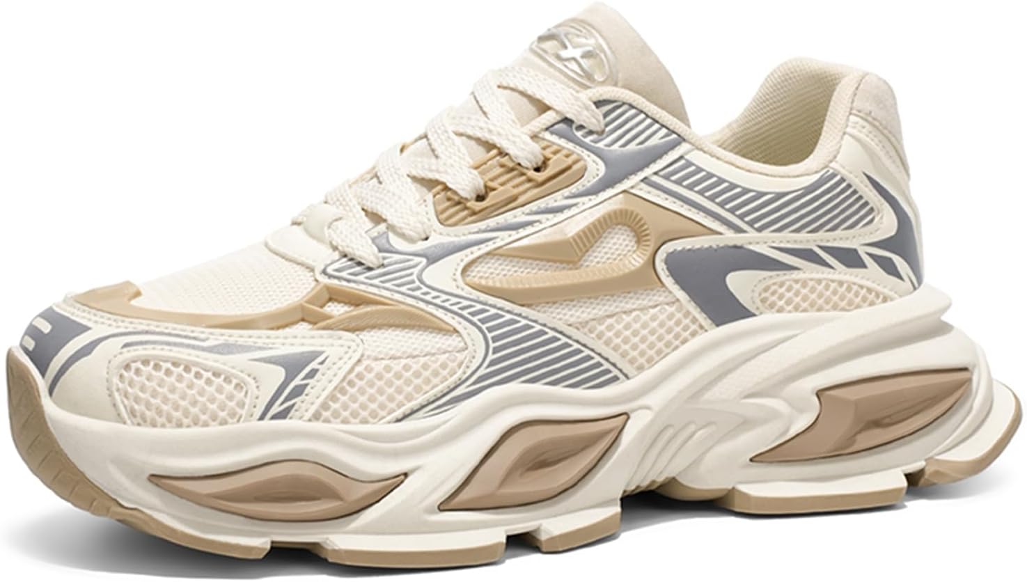 Мужские сетчатые кроссовки с круглым носком и шнуровкой, стильные, с ретро-подошвой и мягкой амортизацией, дышащие массивные кроссовки, подходящие для школы, улицы и бега Negyanme, бежевый
Мужские сетчатые кроссовки с круглым носком и шнуровкой, стильные, с ретро-подошвой и мягкой амортизацией, дышащие массивные кроссовки, подходящие для школы, улицы и бега Negyanme, бежевый