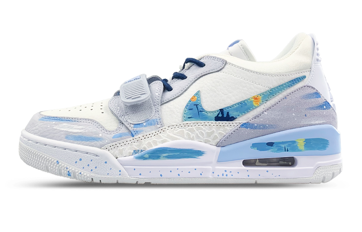 Jordan Баскетбольные кроссовки Legacy 312 с антискользящим покрытием, износостойкие, низкие, винтажные, мужские, белые, серые, синие
Jordan Баскетбольные кроссовки Legacy 312 с антискользящим покрытием, износостойкие, низкие, винтажные, мужские, белые, серые, синие