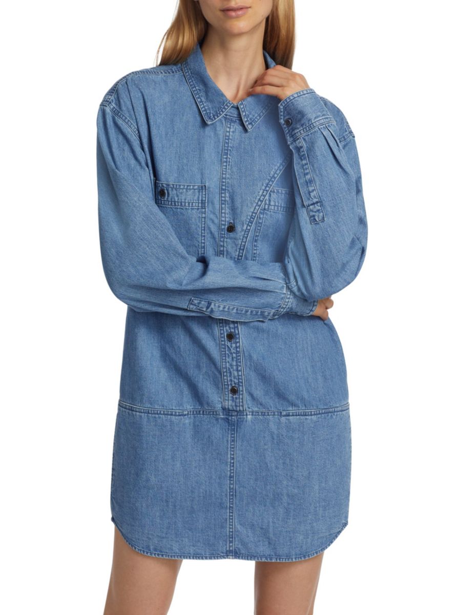 Платье-рубашка из денима Ilaya Isabel Marant Étoile, синий
Платье-рубашка из денима Ilaya Isabel Marant Étoile, синий