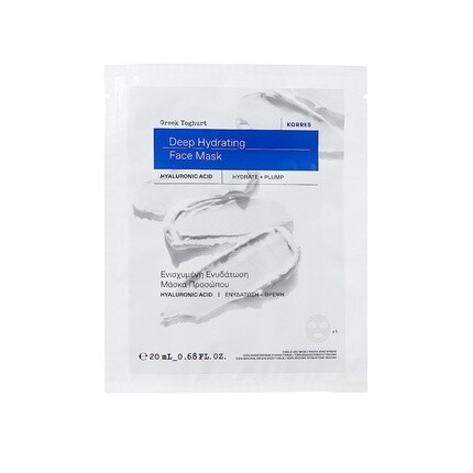 Интенсивная увлажняющая тканевая маска для лица с греческим йогуртом и мгновенным охлаждающим эффектом 20 мл, Korres
Интенсивная увлажняющая тканевая маска для лица с греческим йогуртом и мгновенным охлаждающим эффектом 20 мл, Korres