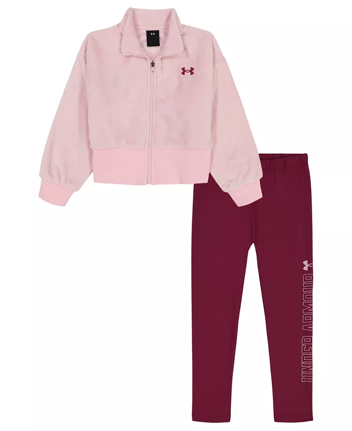 Детский комплект для девочек 2T-6X: куртка на молнии и эластичные леггинсы, 2 предмета Under Armour, мультиколор
Детский комплект для девочек 2T-6X: куртка на молнии и эластичные леггинсы, 2 предмета Under Armour, мультиколор