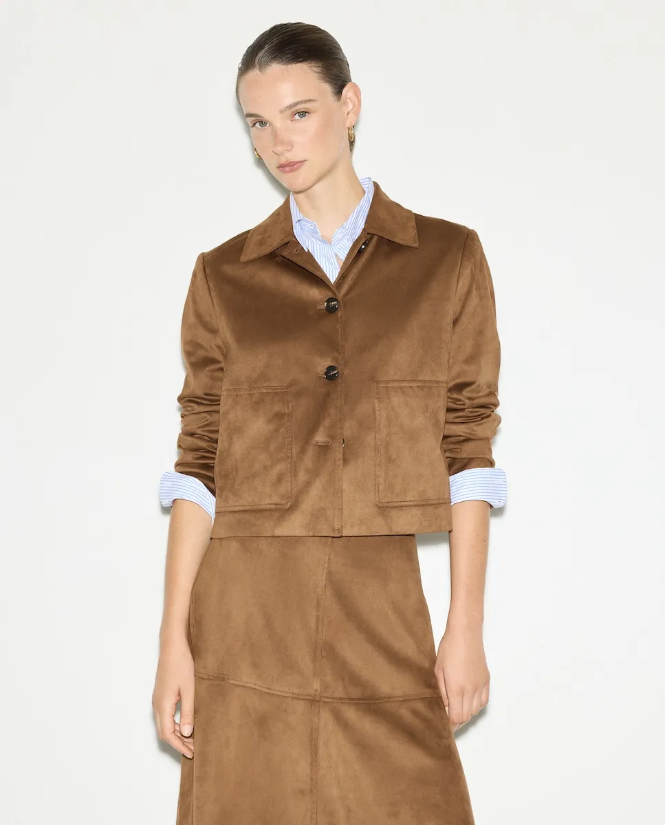 Женская короткая куртка из замши Woman El Corte Inglés, коричневый
Женская короткая куртка из замши Woman El Corte Inglés, коричневый