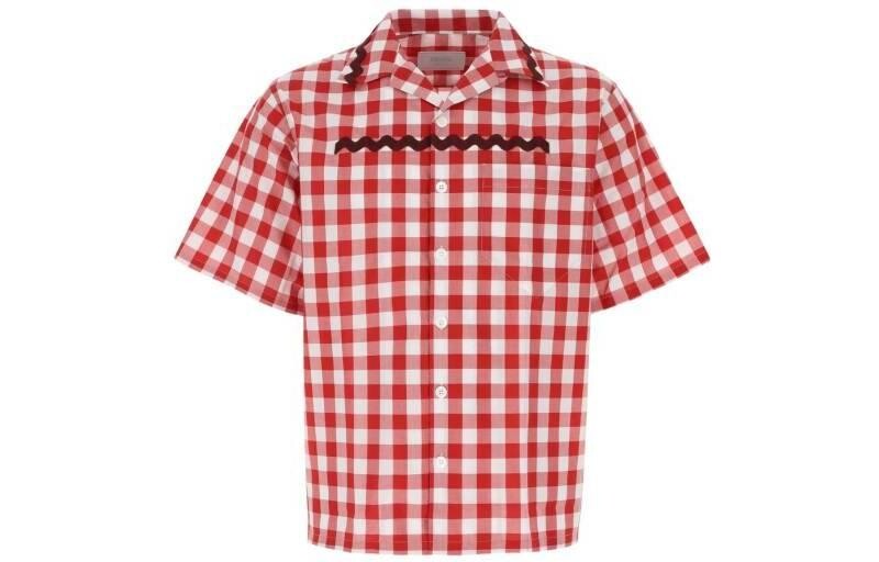 Рубашка мужская красная Prada, красный
Рубашка мужская красная Prada, красный